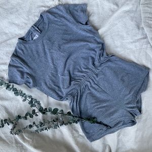 American Apparel Tri-blend Jersey Romper Gray Size L